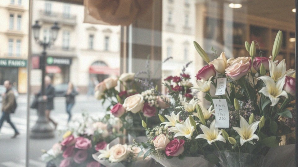 Jakie są średnie koszty bukietów w różnych miastach?