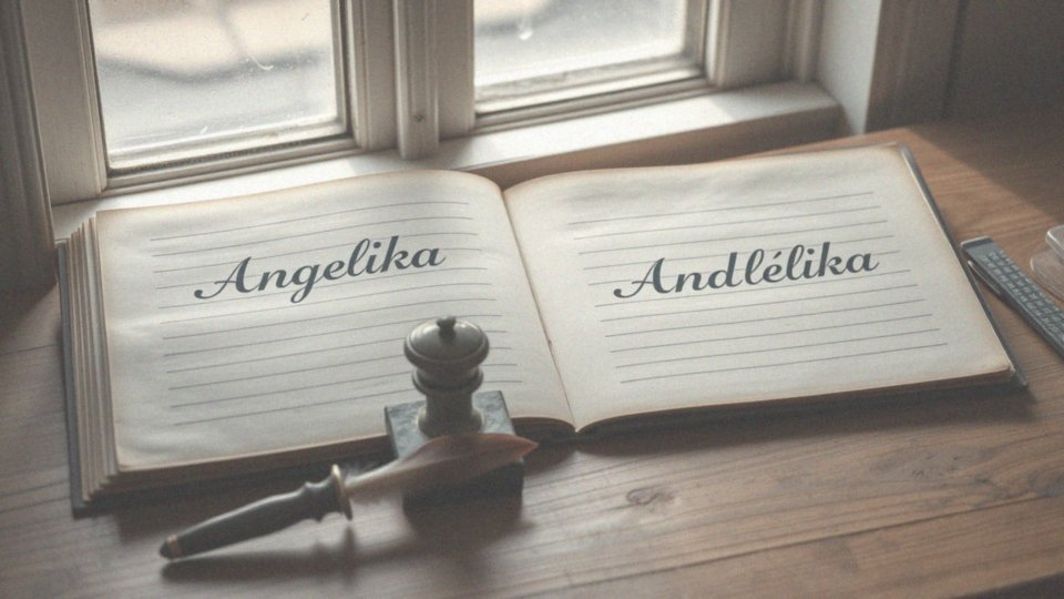 Jakie są różnice między imieniem Angelika a Andżelika?