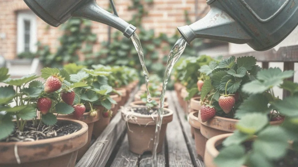 Jak często podlewać poziomki w doniczce? Praktyczny przewodnik